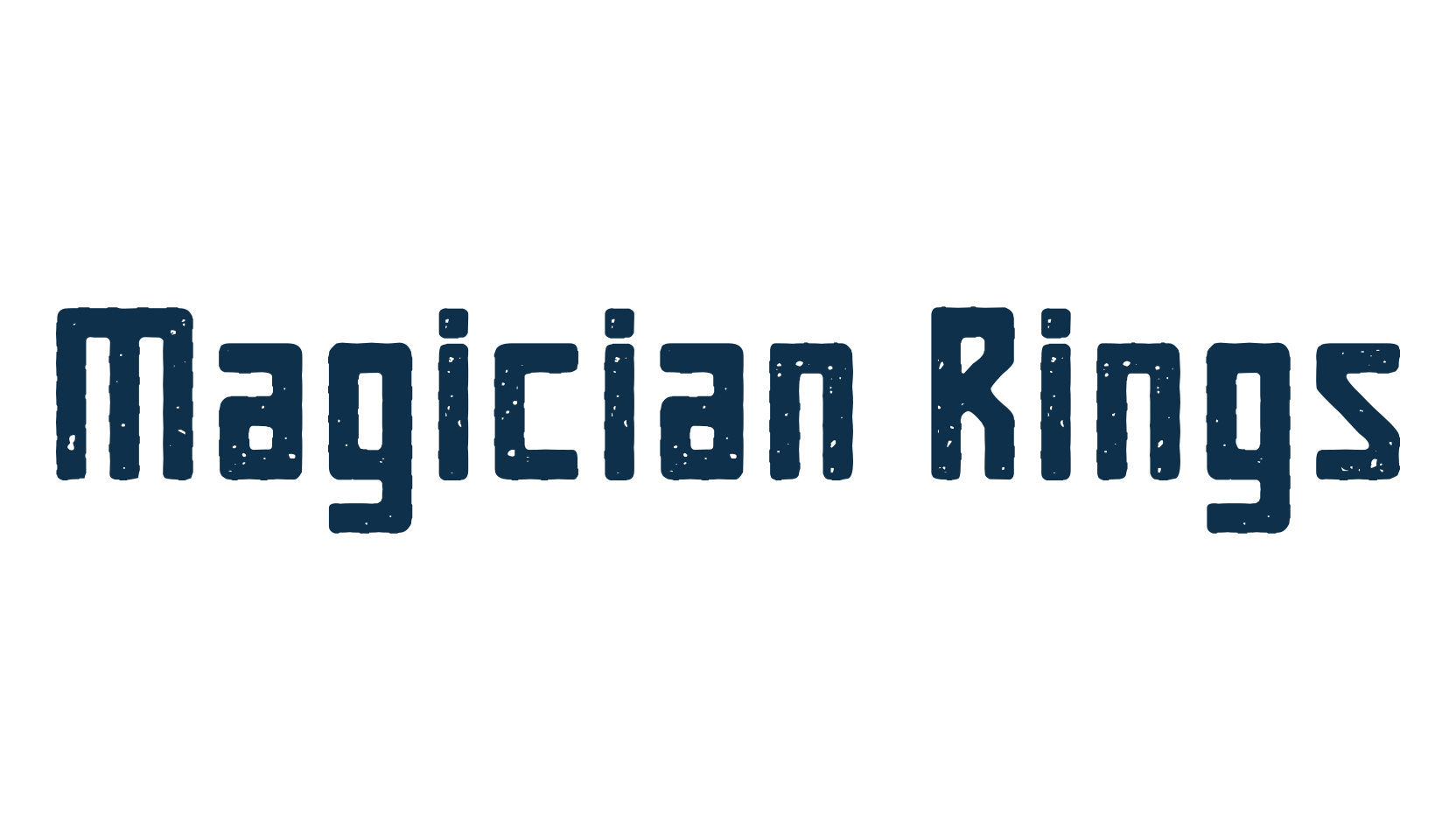 Magician Rings, fancy eroded decorative font preview