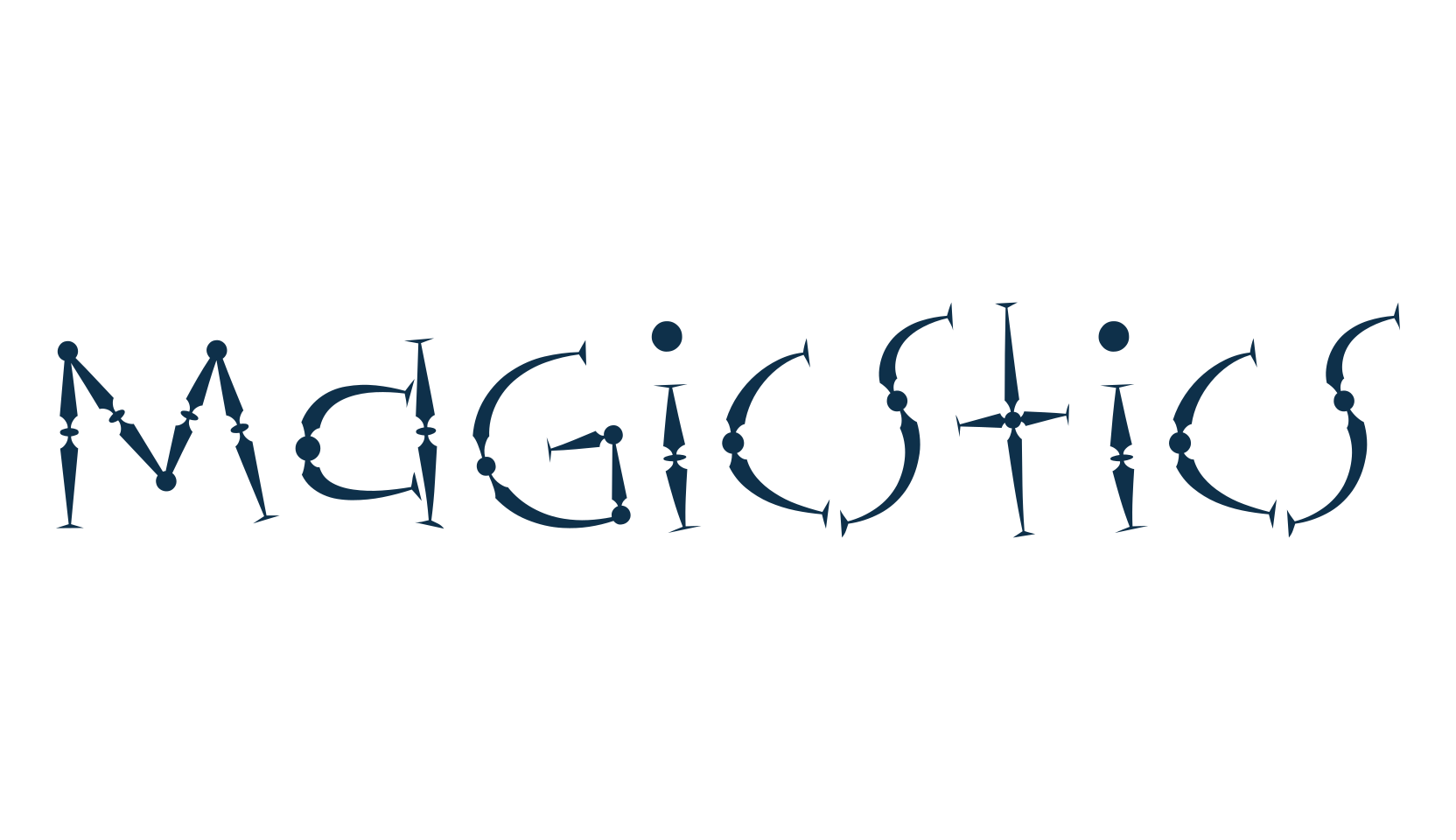 Magicstics, fancy decorative font preview