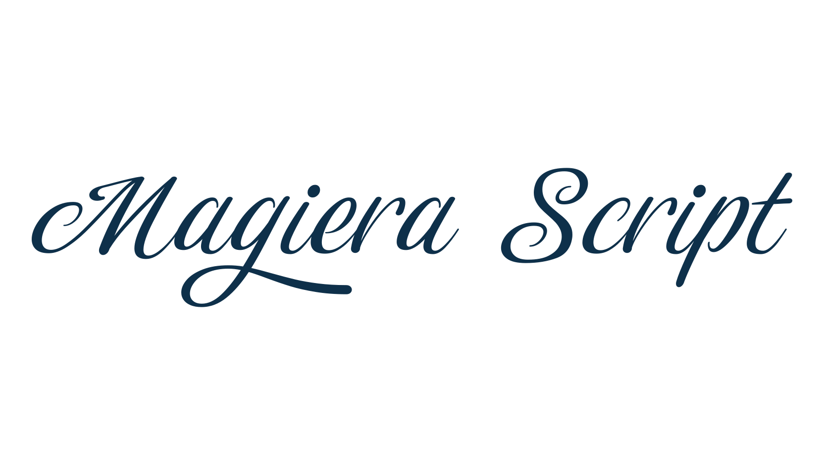 Magiera Script, script calligraphy fancy decorative font preview