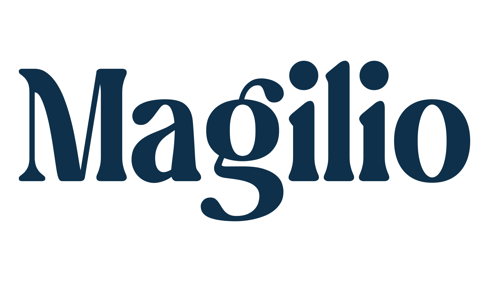 Magilio, basic serif font preview