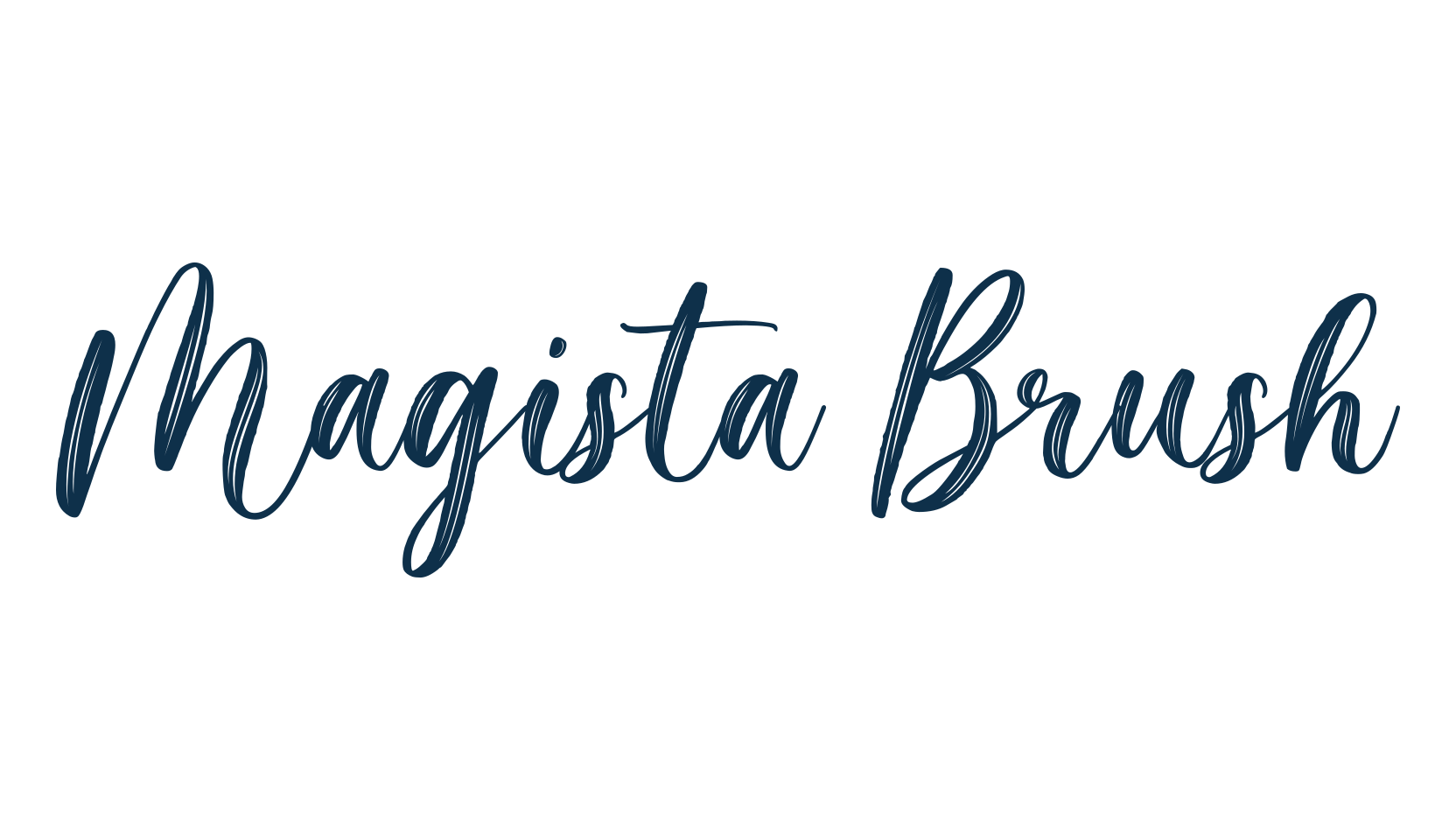 Magista Brush, brush font preview
