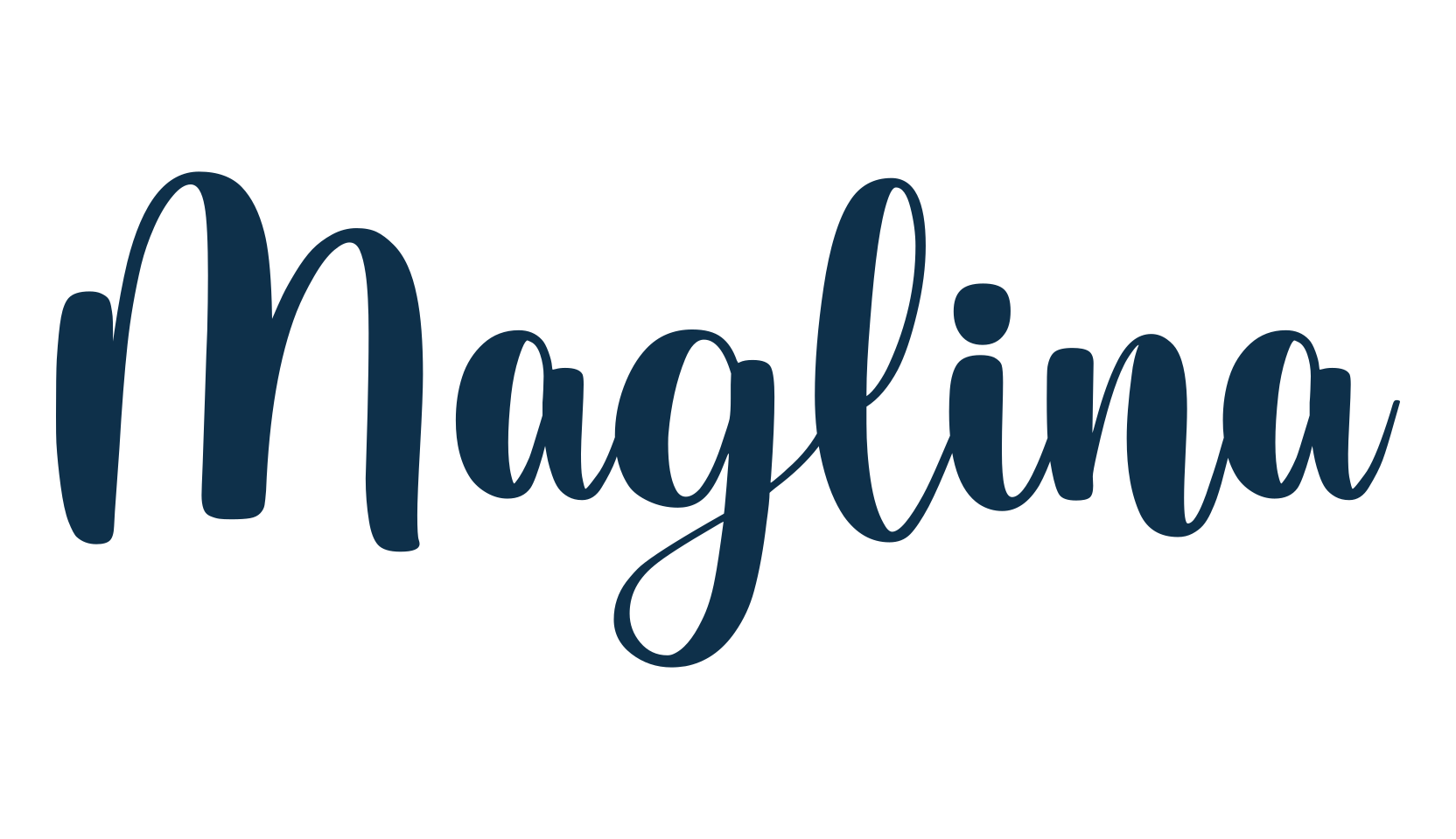Maglina, fancy decorative font preview