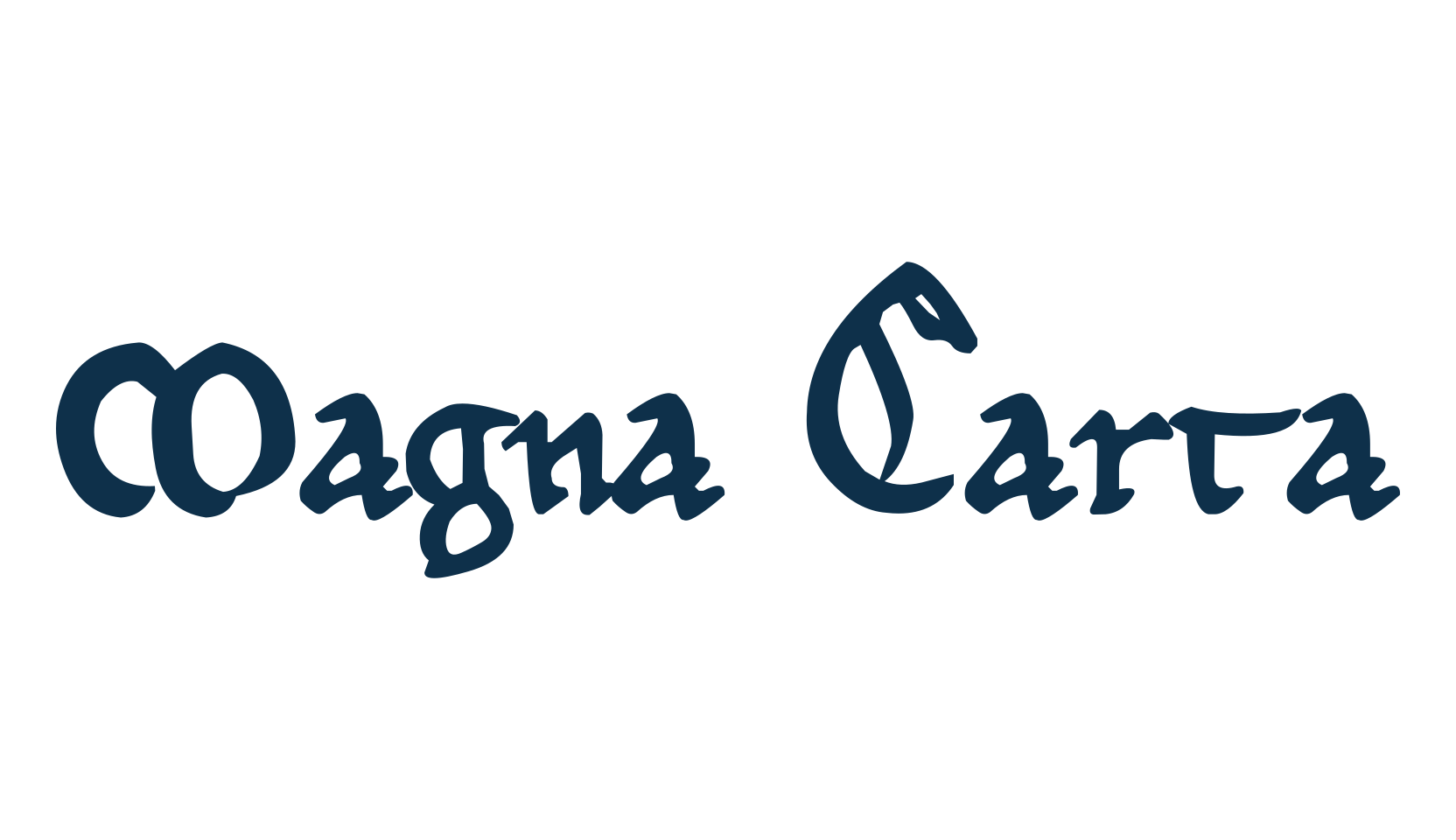 Magna Carta, fancy various gothic font preview