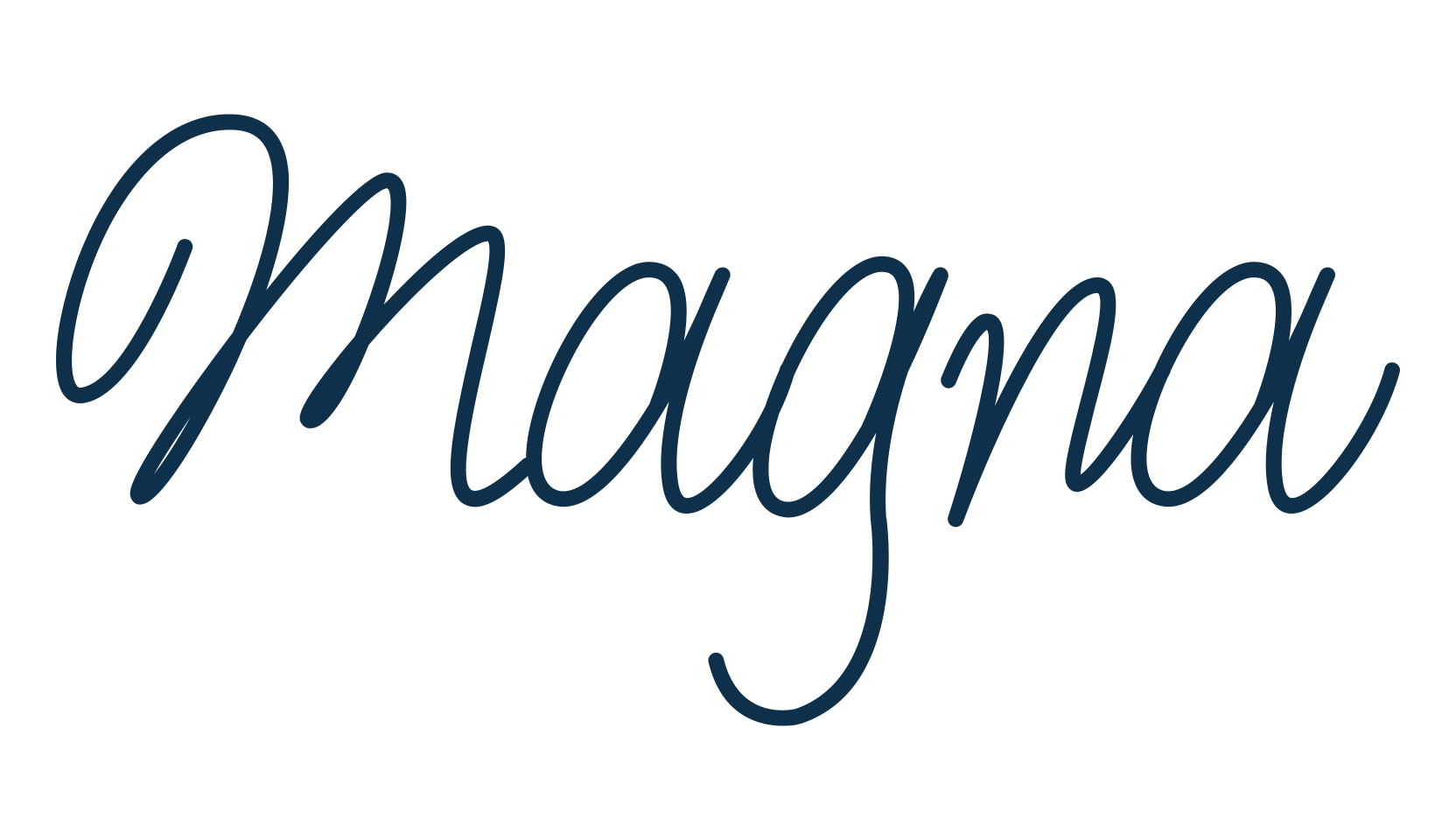 Magna, script handwritten fancy decorative calligraphy font preview