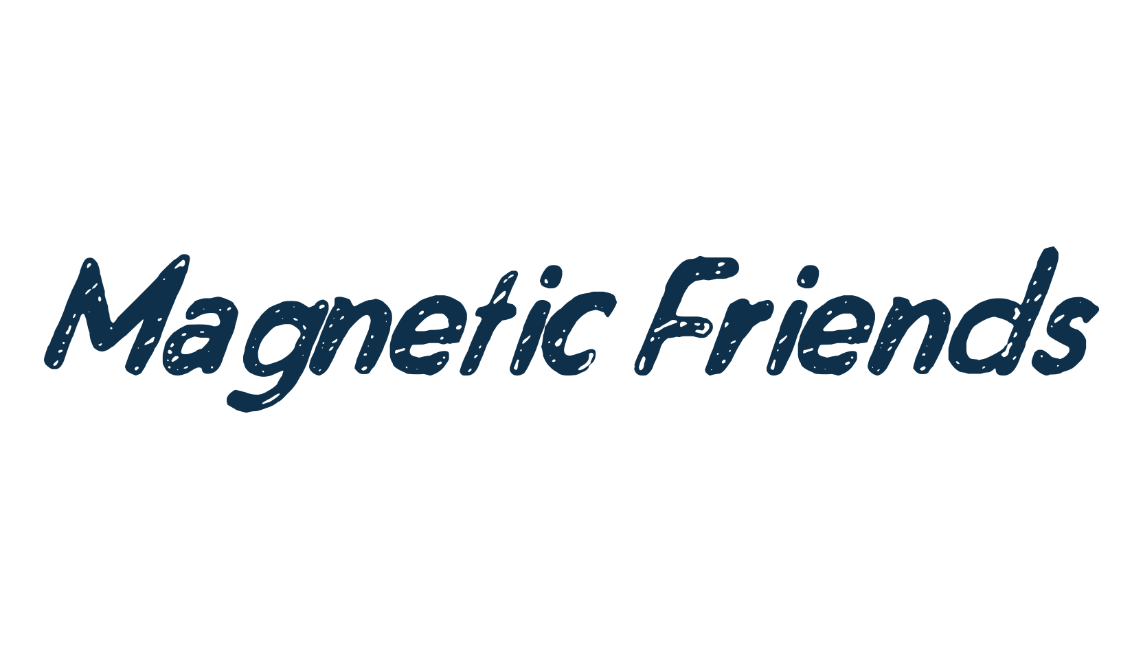 Magnetic Friends, fancy various decorative font preview