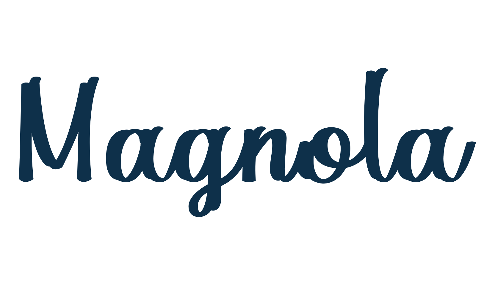 Magnola, fancy decorative font preview