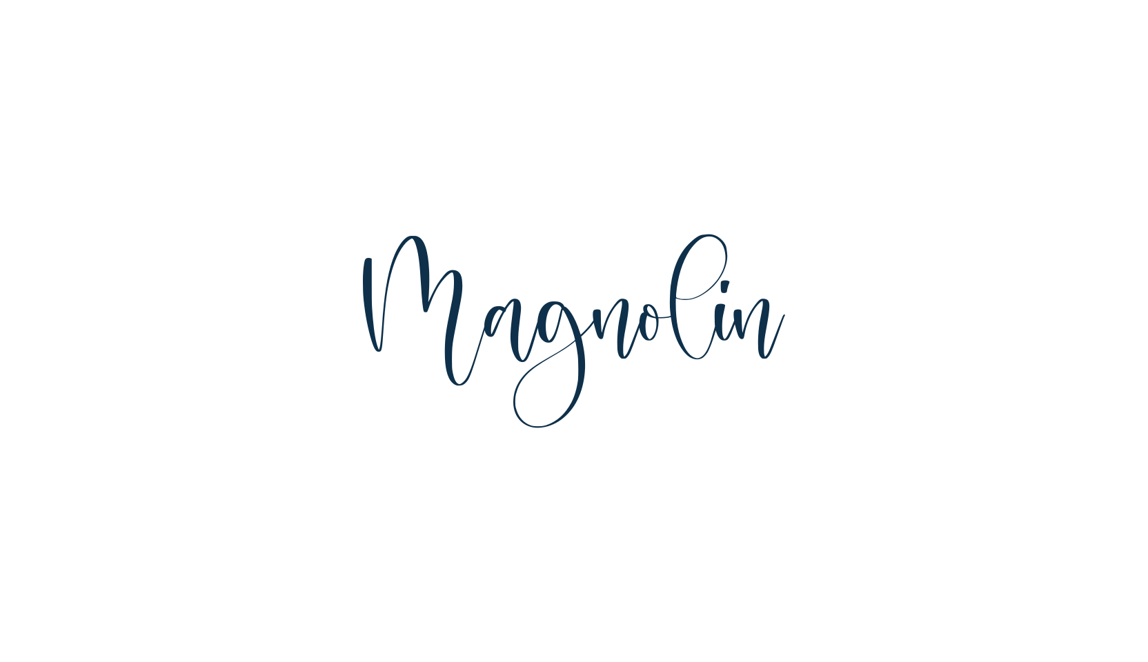 Magnolin, script calligraphy fancy decorative font preview