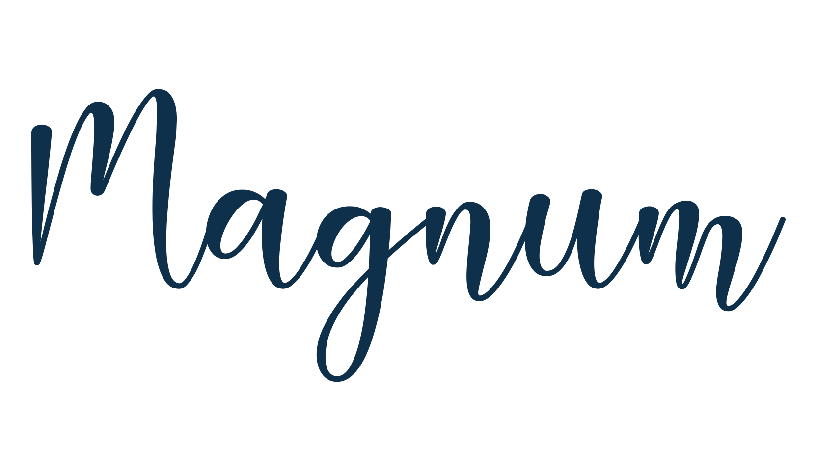 Magnum (magnum-2), script calligraphy fancy decorative font preview