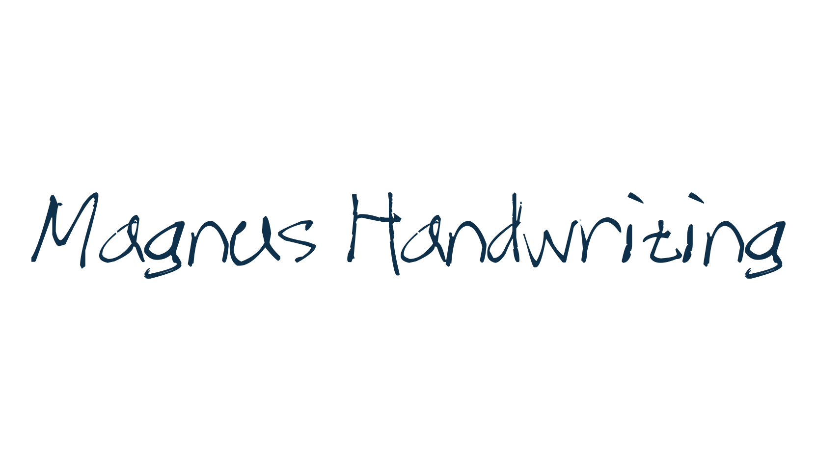 Magnus Handwriting, handwriting font preview