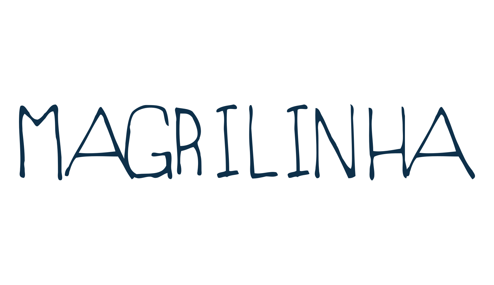 Magrilinha, handwriting font preview