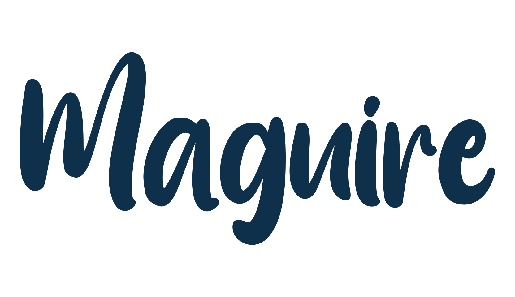 Maguire, fancy decorative font preview