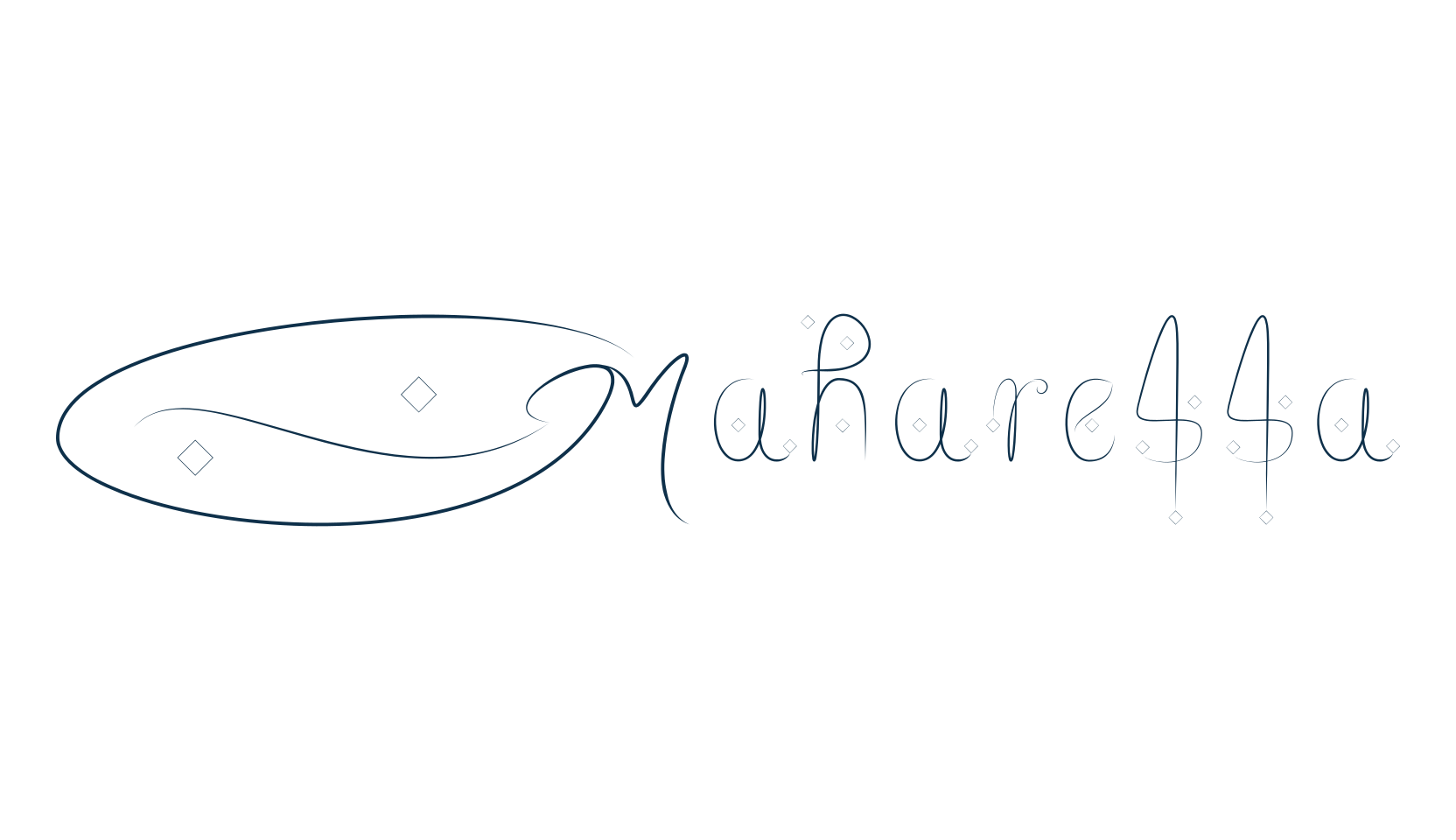 Maharessa, fancy decorative font preview