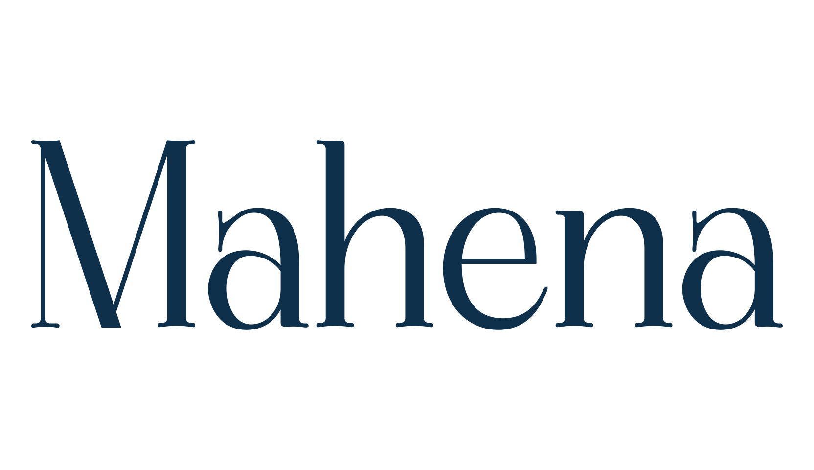 Mahena, serif font preview
