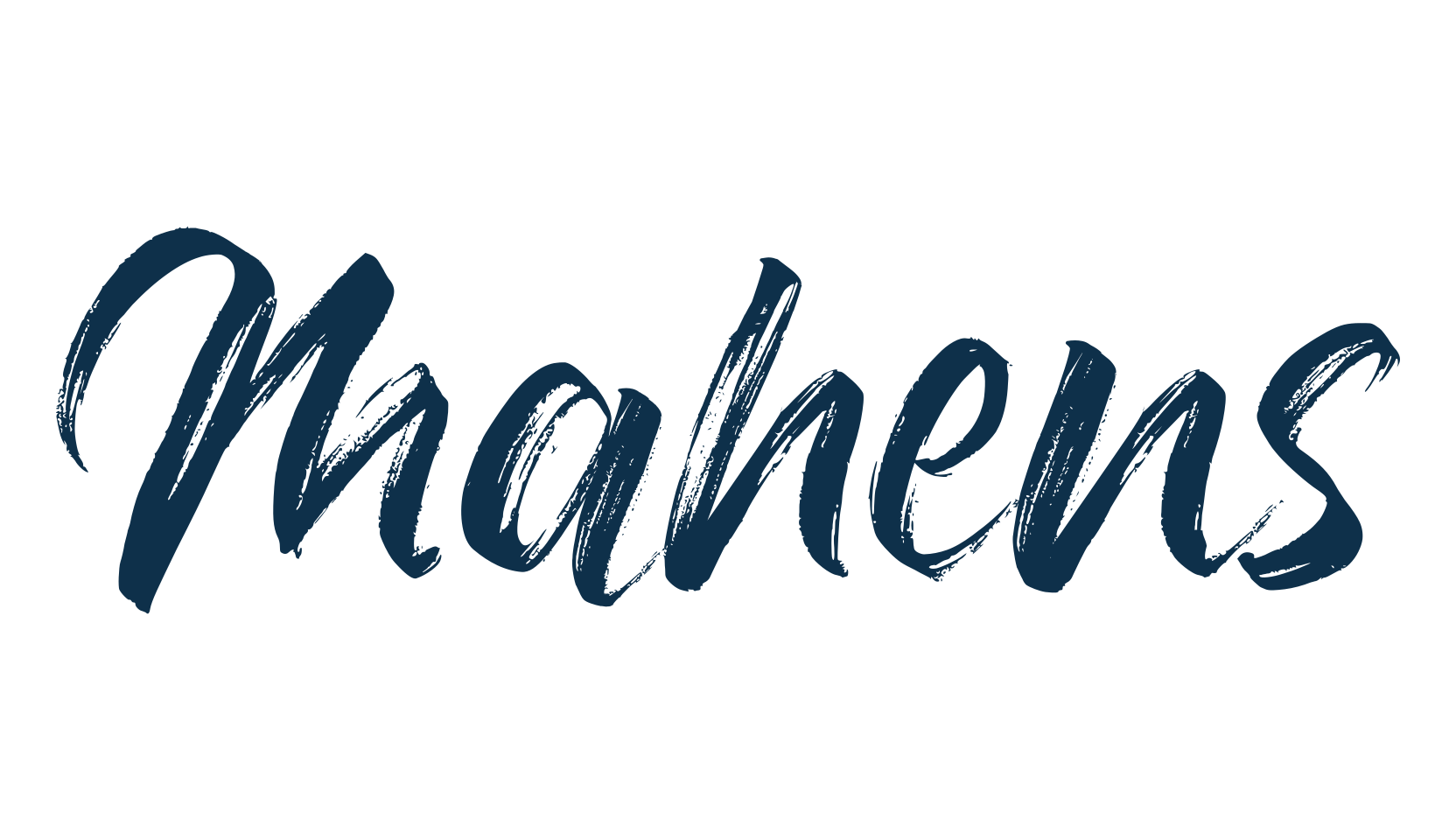 Mahens, brush font preview