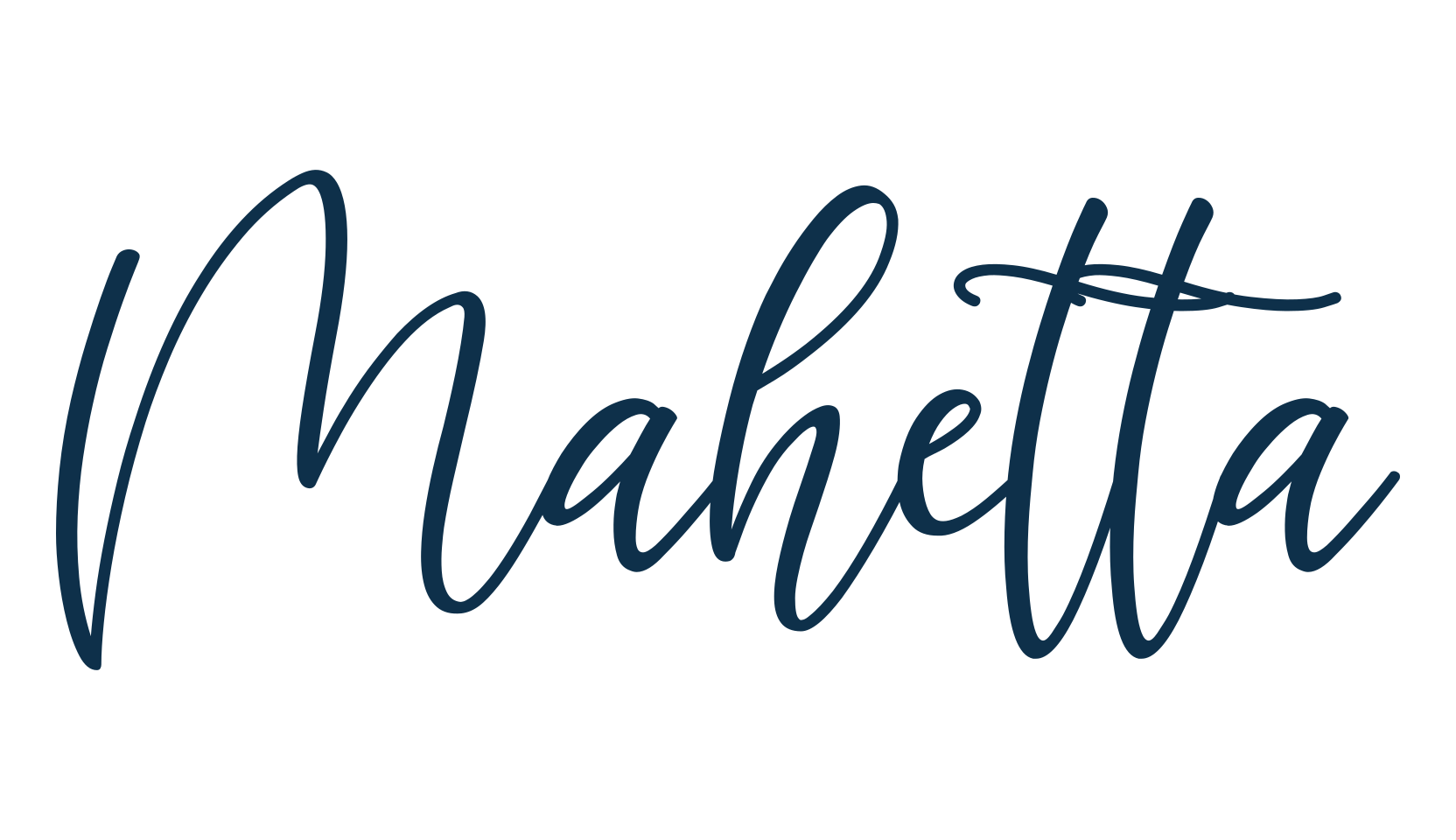 Mahetta, calligraphy font preview