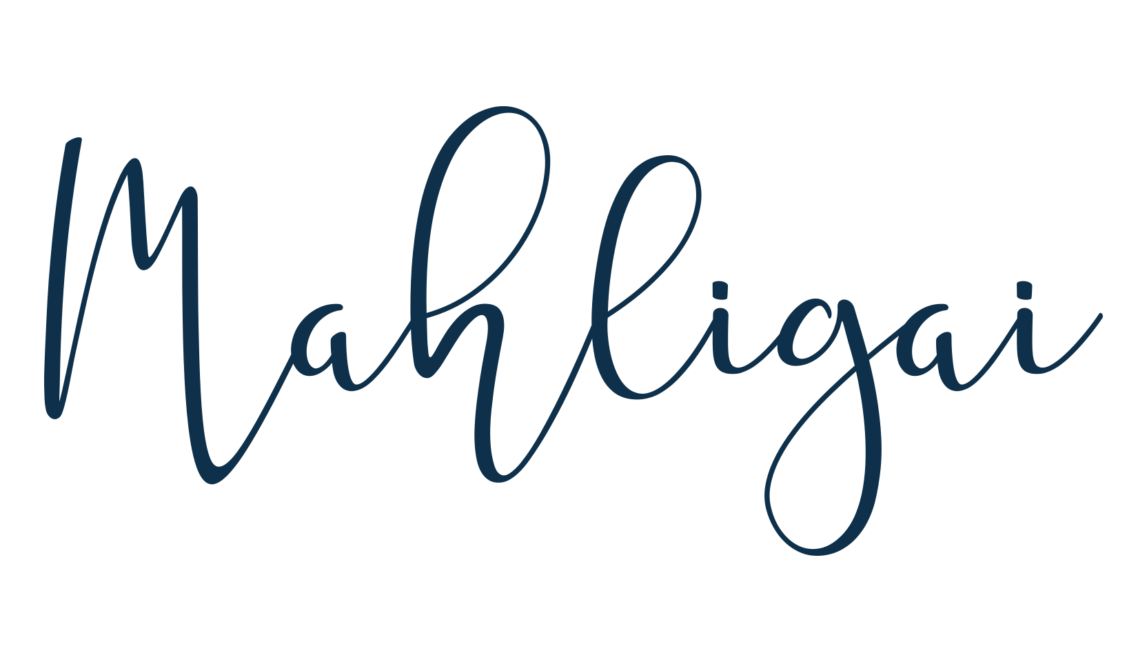 Mahligai, script handwritten fancy decorative calligraphy font preview