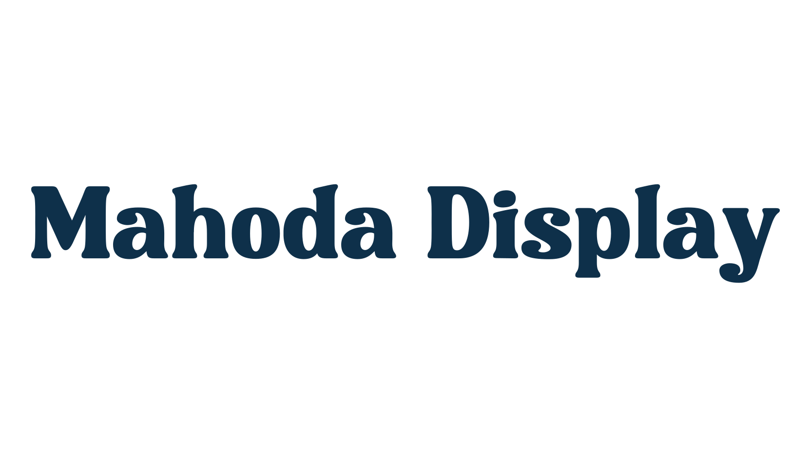 Mahoda Display, retro font preview