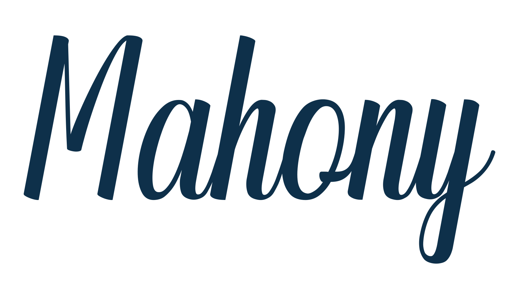Mahony, fancy decorative font preview