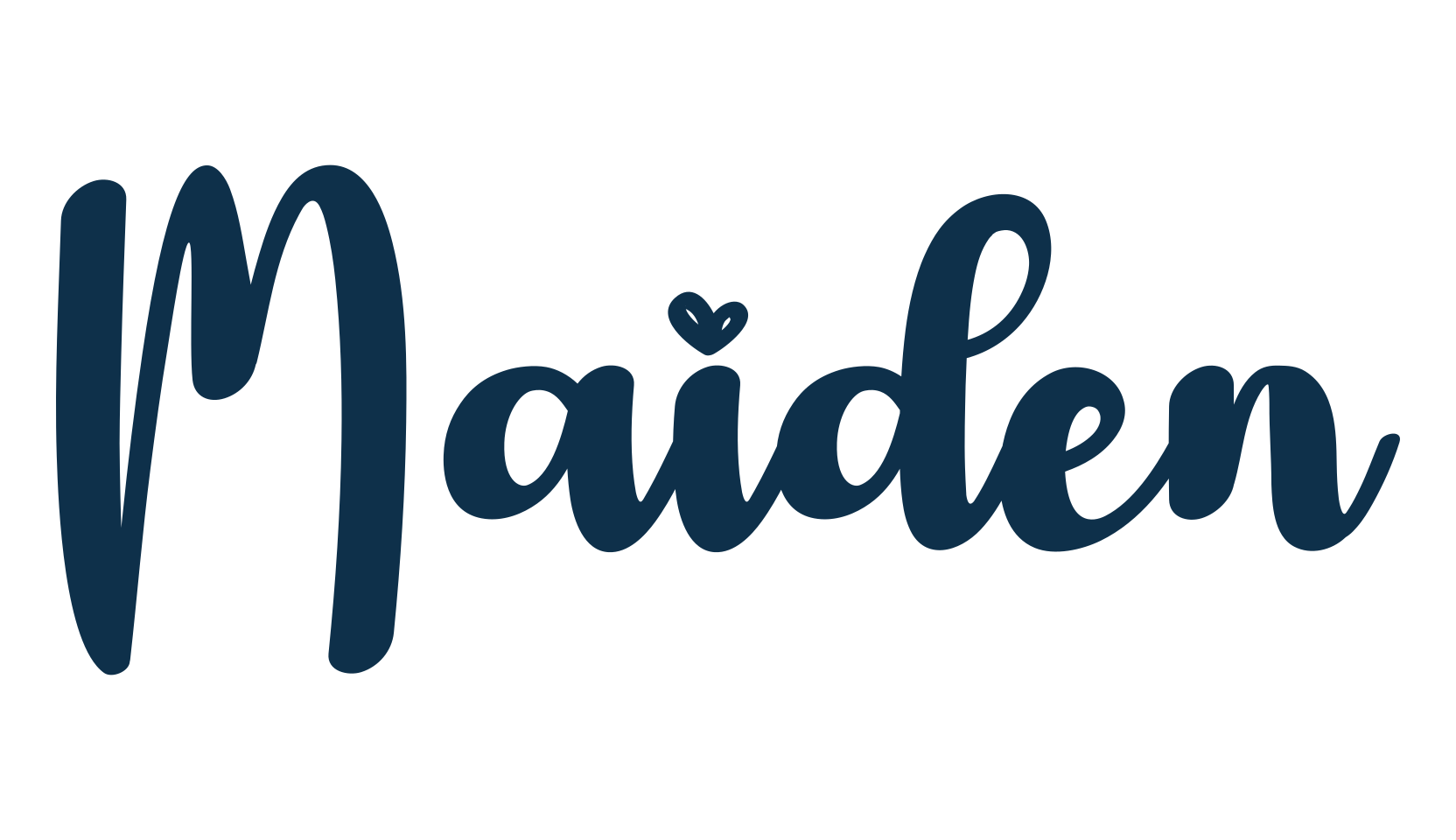 Maiden, fancy various decorative script calligraphy font preview