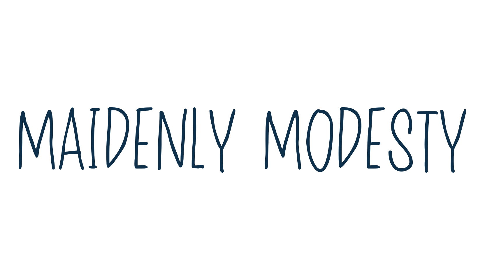 Maidenly Modesty, script handwritten fancy decorative calligraphy font preview