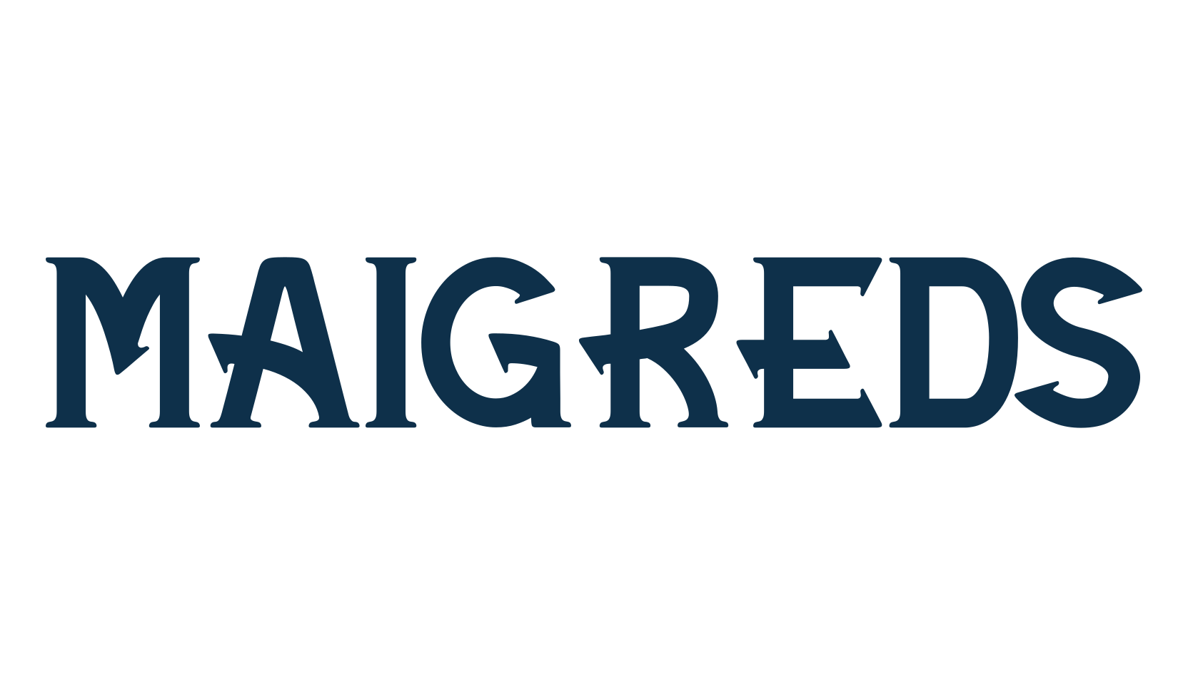 Maigreds, fancy retro decorative font preview
