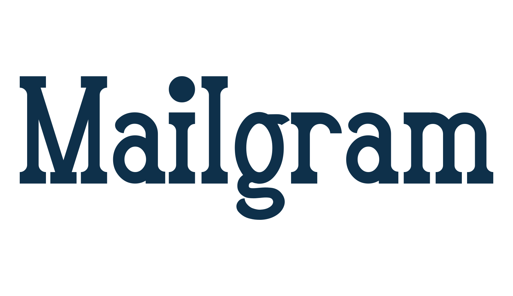 Mailgram, serif font preview