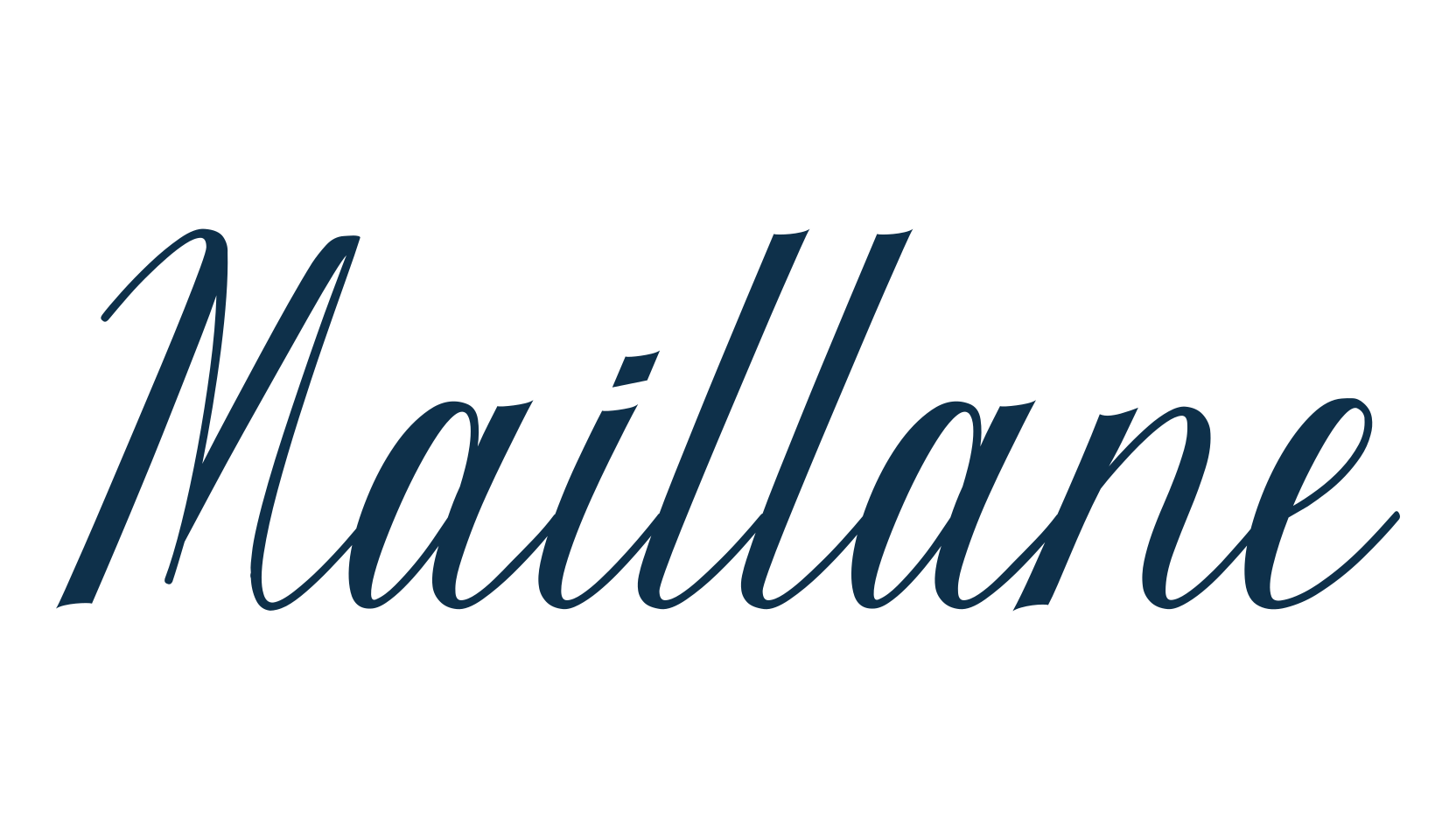 Maillane, calligraphy font preview