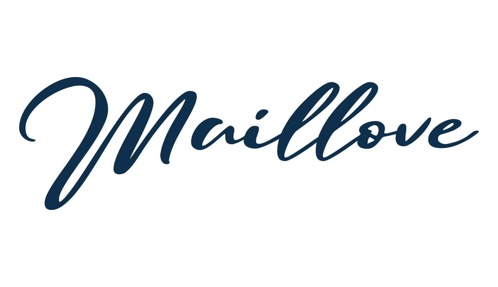 Maillove, script handwritten fancy decorative calligraphy font preview