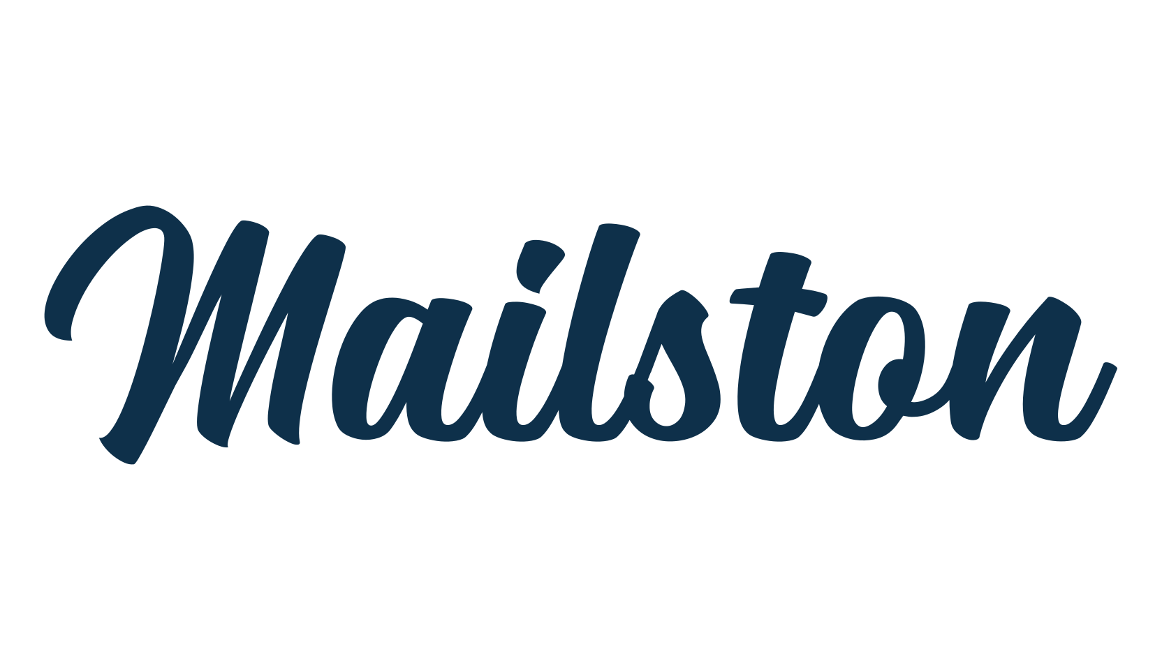 Mailston, old school font preview