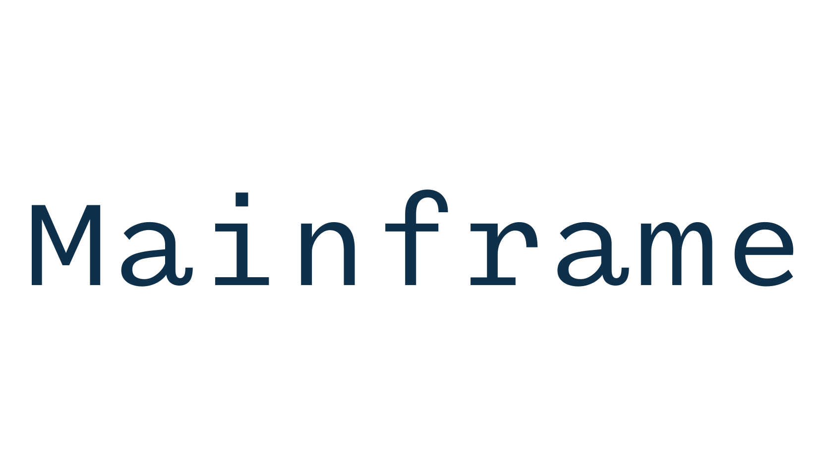 Mainframe (mainframe-2), fixed width font preview