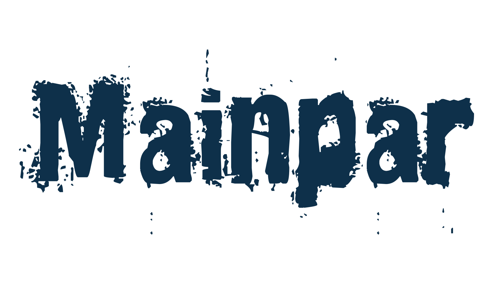 Mainpar, destroy font preview