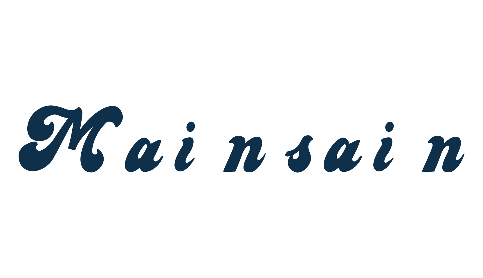 Mainsain, old school font preview