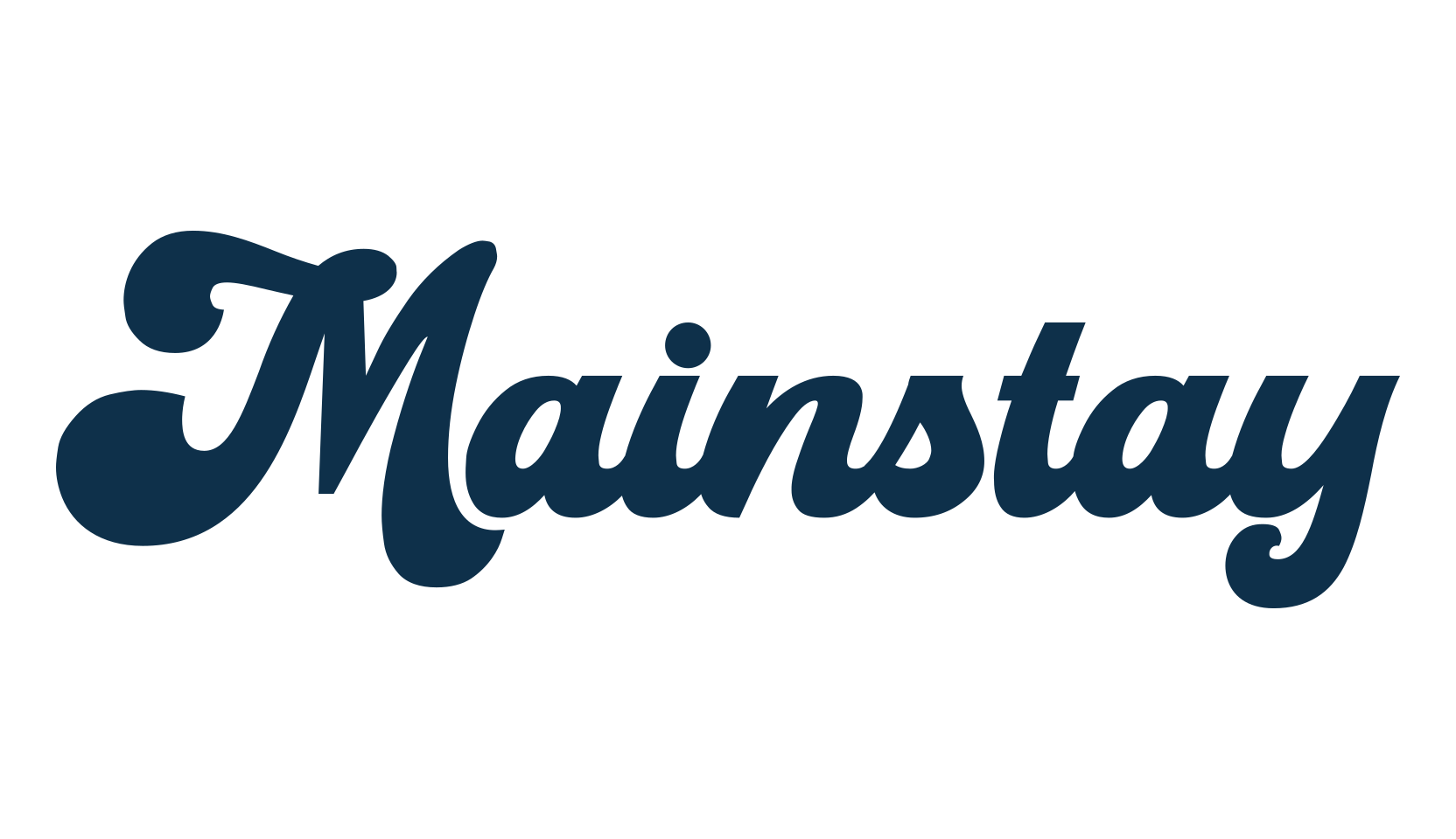 Mainstay, fancy groovy decorative font preview