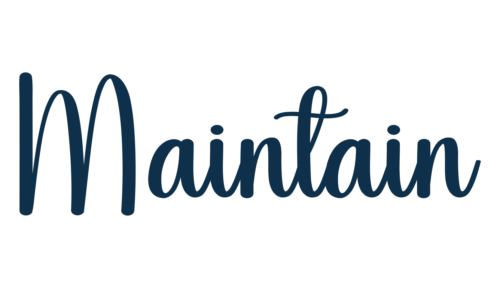 Maintain, fancy decorative font preview