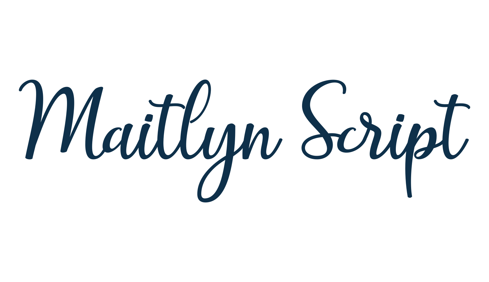 Maitlyn Script, script calligraphy fancy decorative font preview