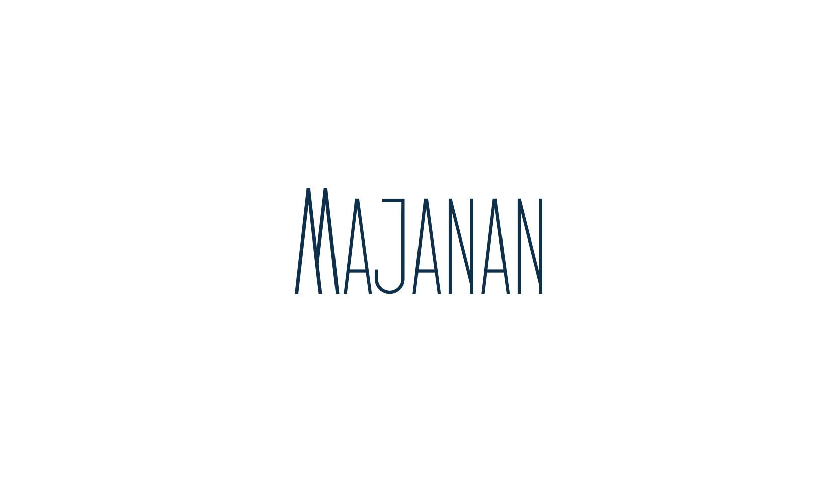 Majanan, basic sans serif font preview