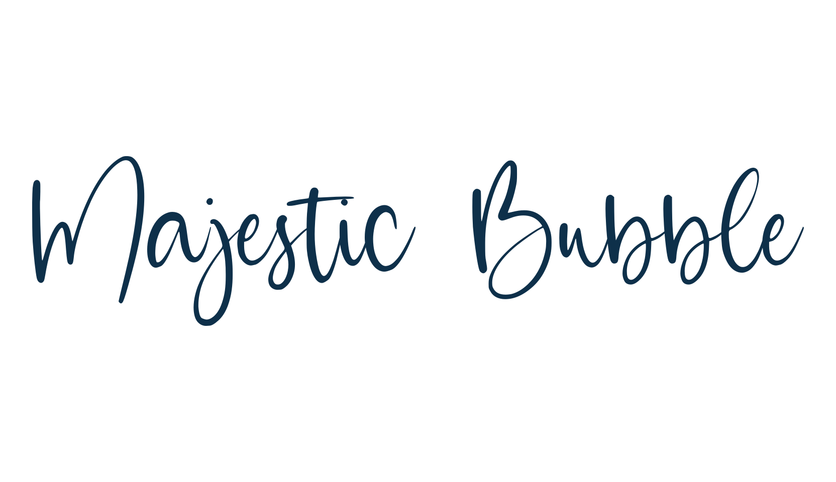 Majestic Bubble, handwriting font preview