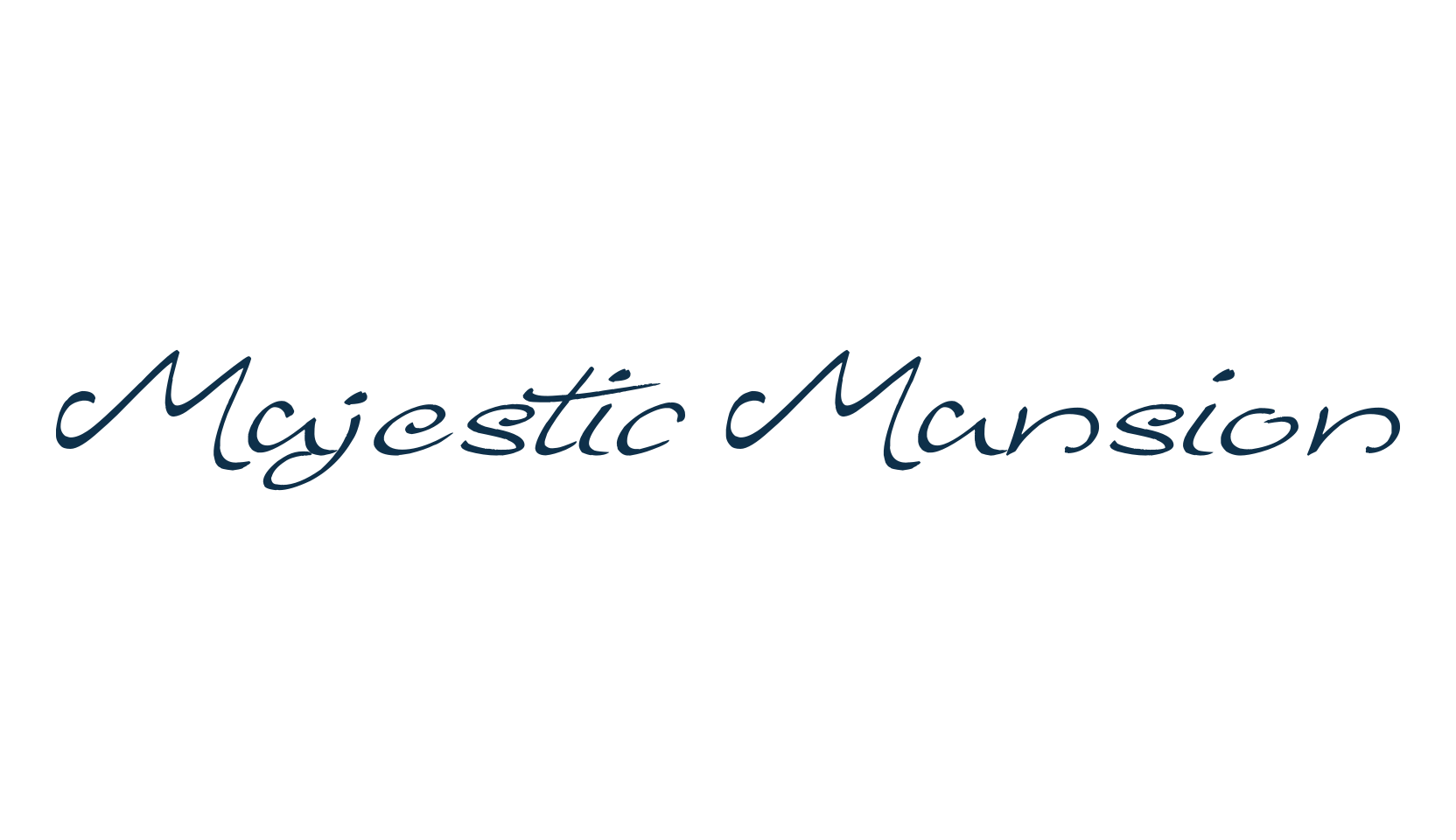Majestic Mansion, various font preview