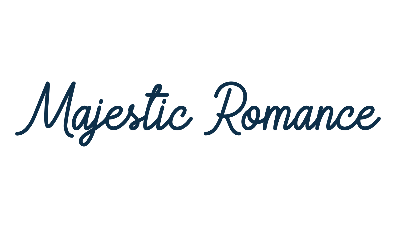 Majestic Romance, script handwritten fancy decorative calligraphy font preview