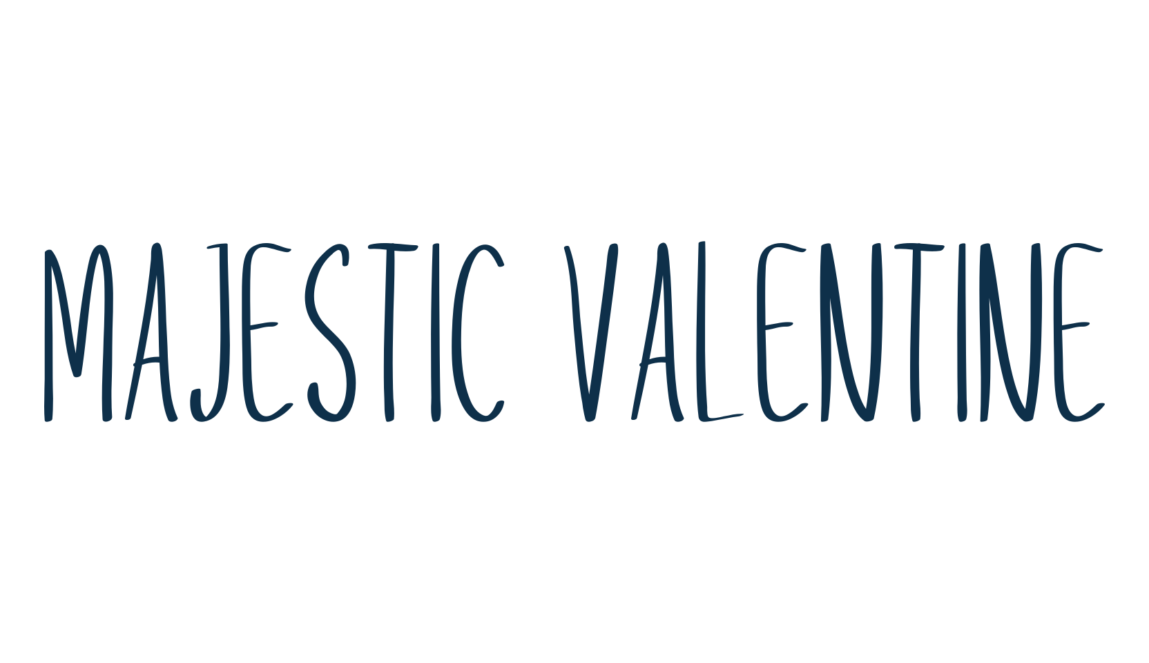 Majestic Valentine, script handwritten fancy decorative calligraphy font preview