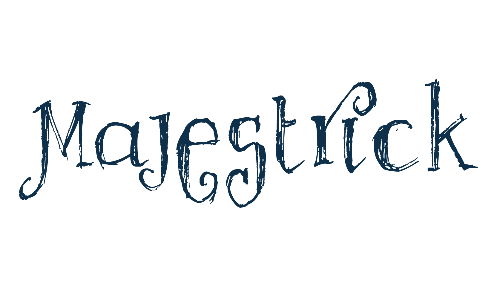 Majestrick, fancy decorative font preview