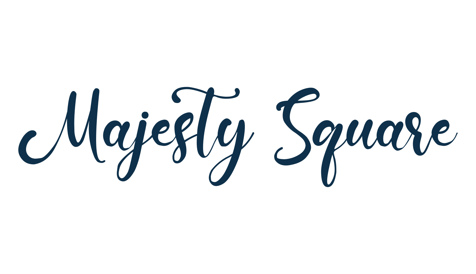 Majesty Square, calligraphy font preview