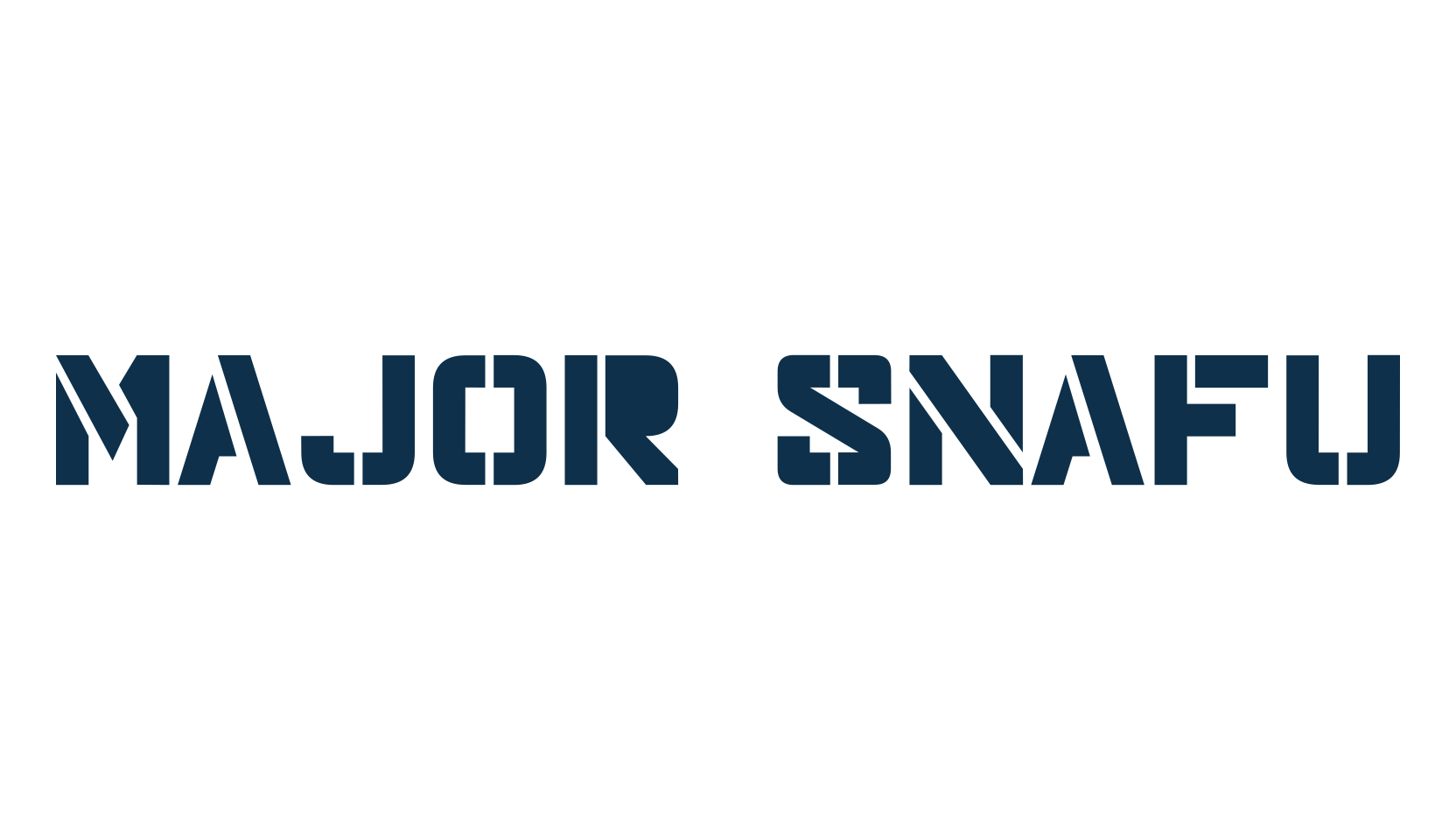 Major Snafu, stencil, army font preview
