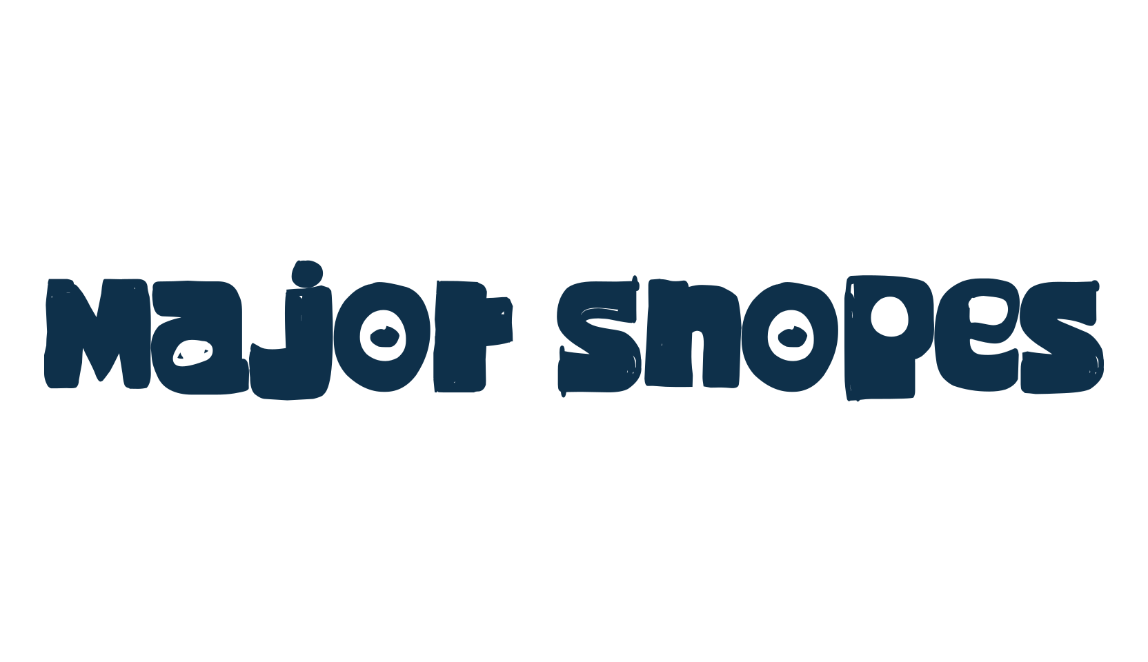 Major Snopes, cartoon font preview