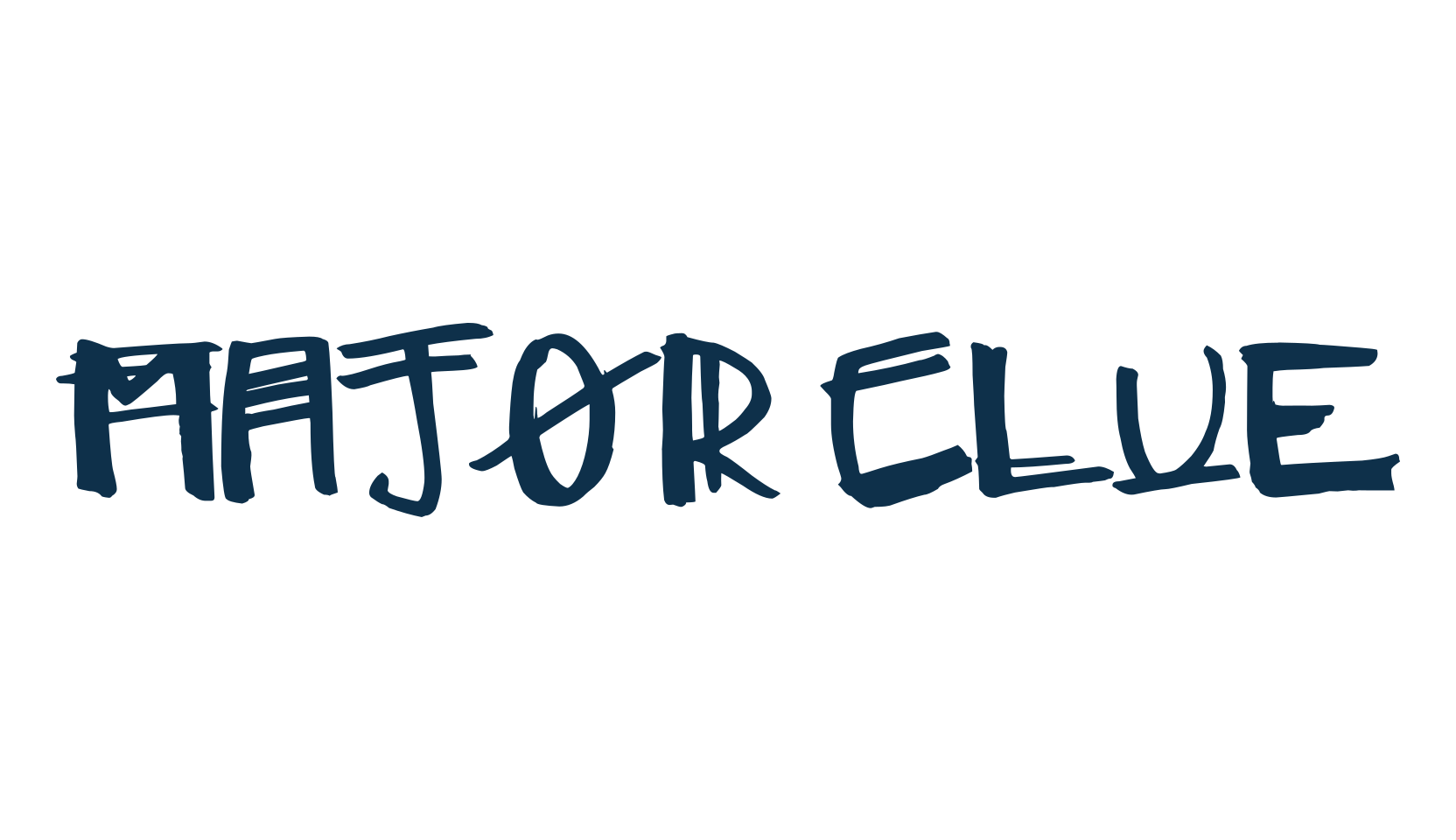 Major Clue, fancy various decorative script calligraphy font preview