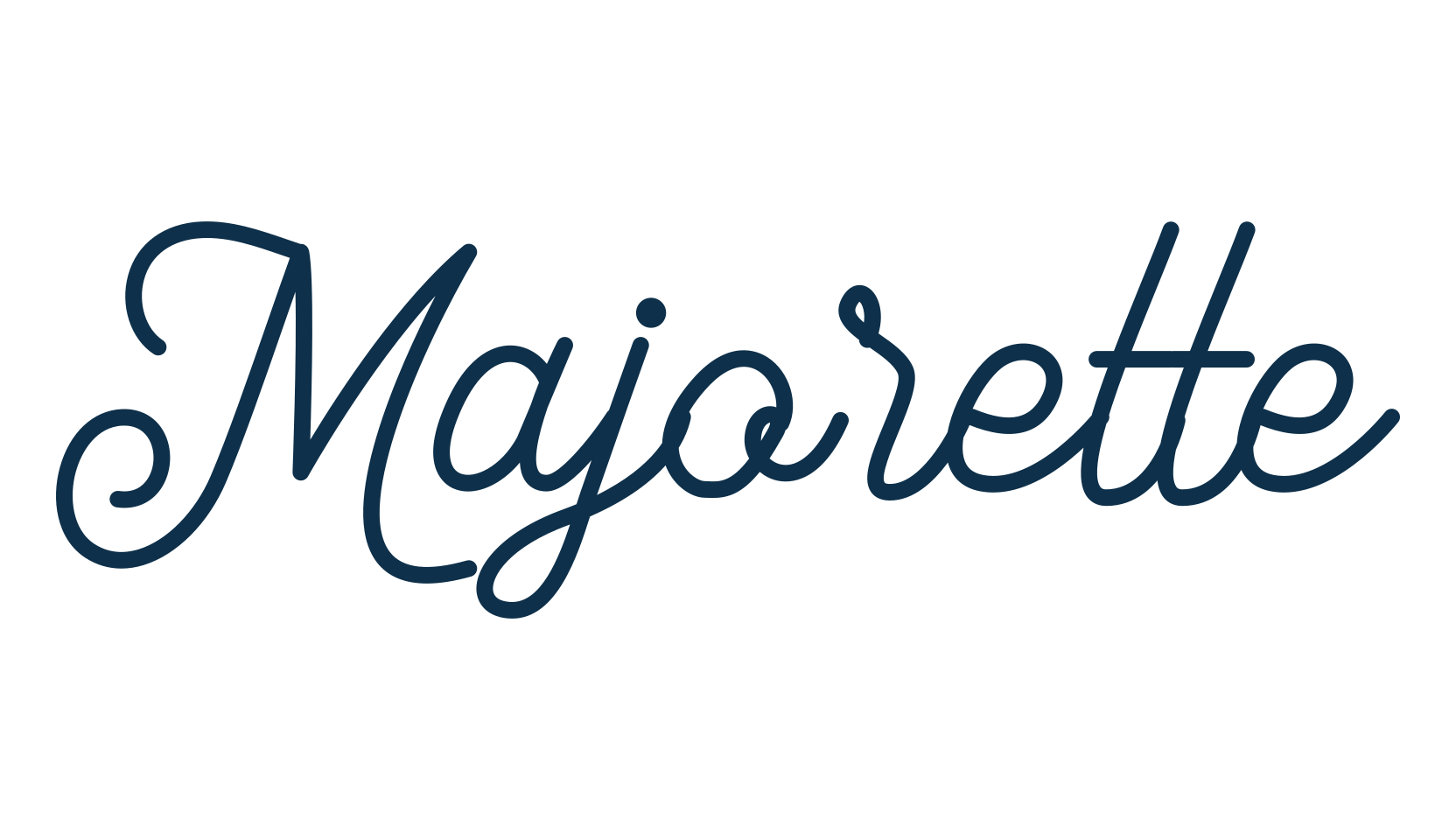 Majorette, fancy decorative font preview