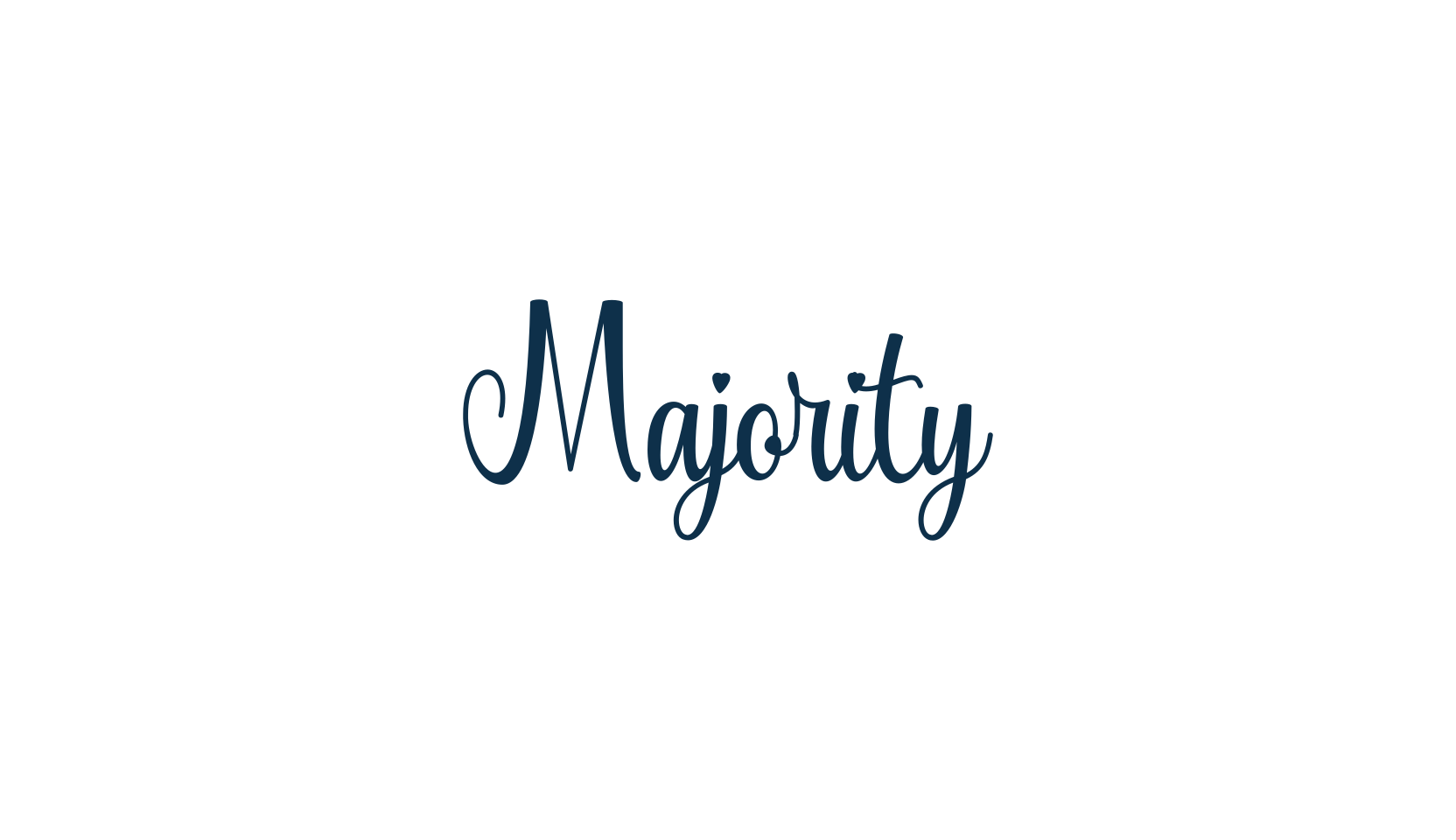 Majority, calligraphy font preview