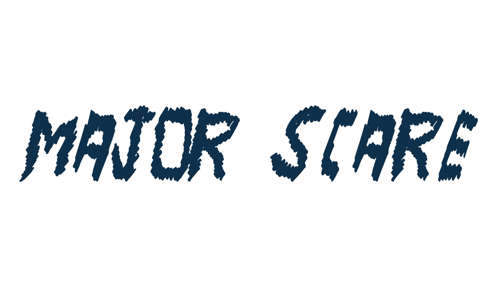 Major Scare, halloween font preview