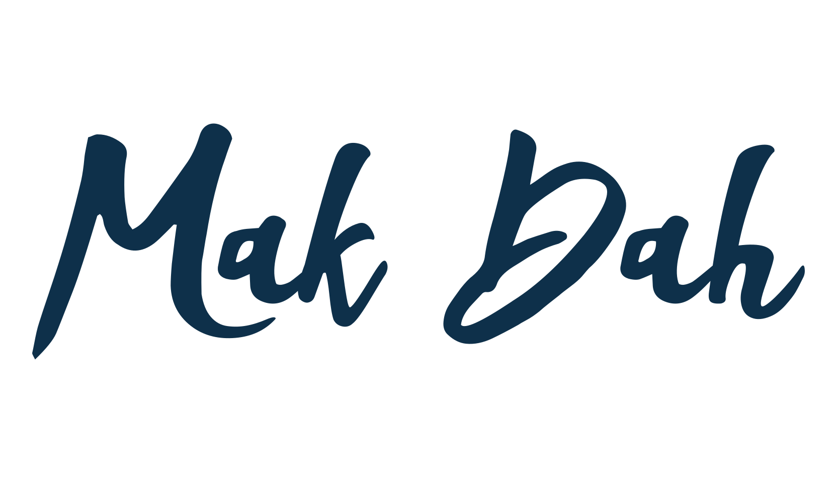 Mak Dah, brush font preview