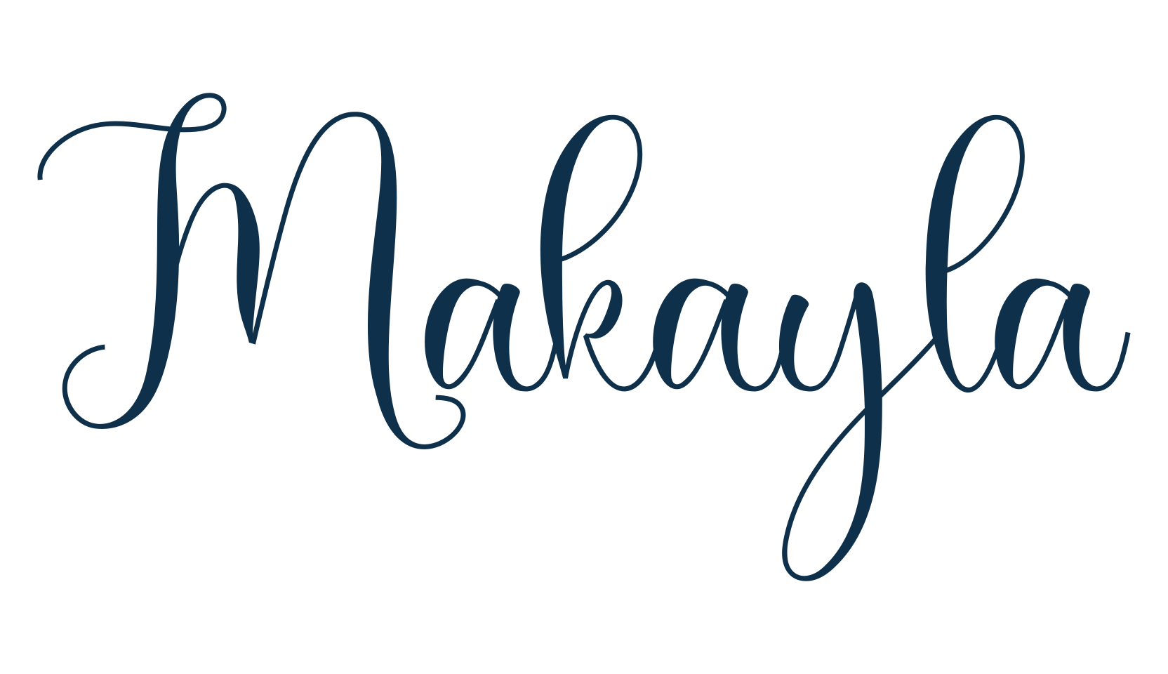 Makayla (makayla-2), script calligraphy fancy decorative font preview